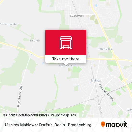 Mahlow Mahlower Dorfstr. map