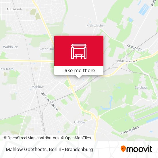 Mahlow Goethestr. map
