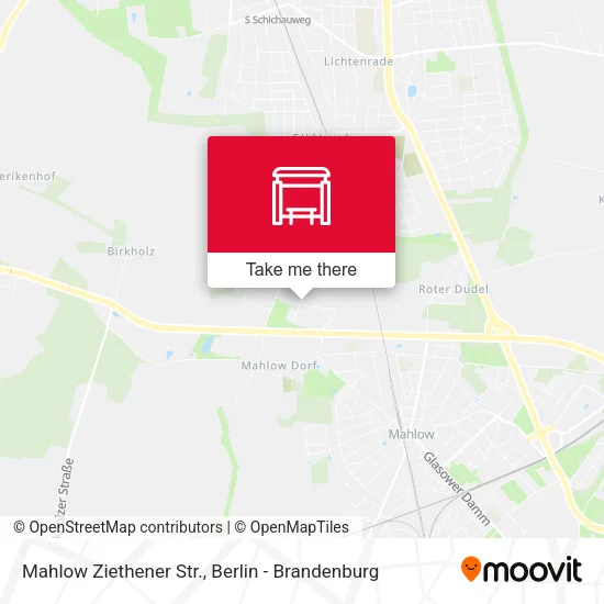 Карта Mahlow Ziethener Str.