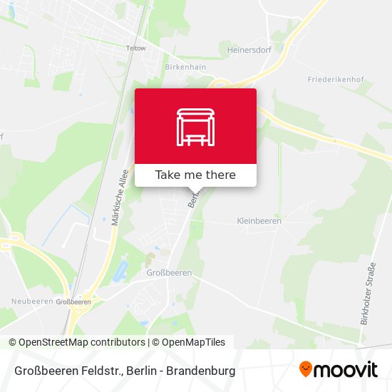 Großbeeren Feldstr. map
