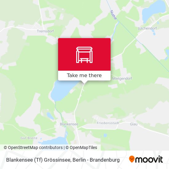Blankensee (Tf) Grössinsee map