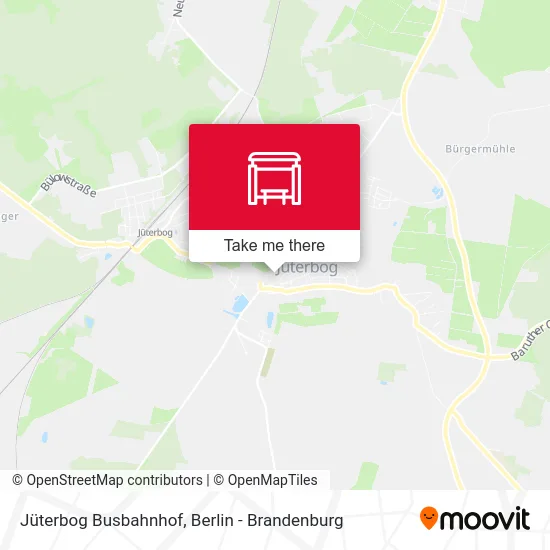 Jüterbog Busbahnhof map