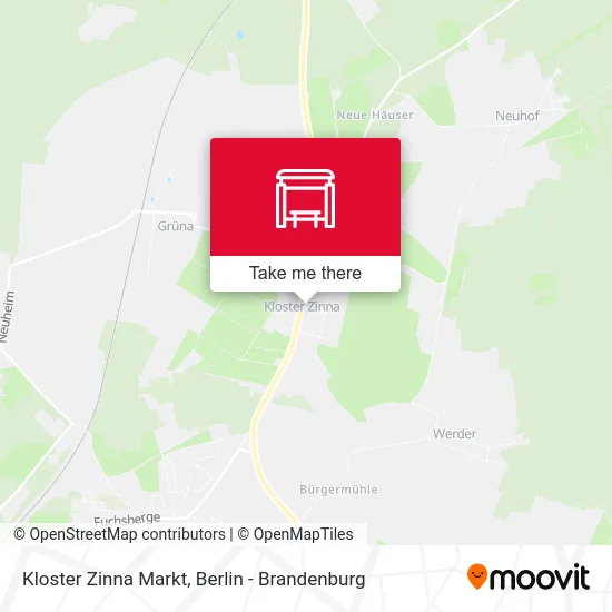 Kloster Zinna Markt map