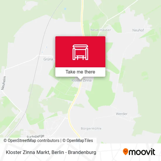 Kloster Zinna Markt map
