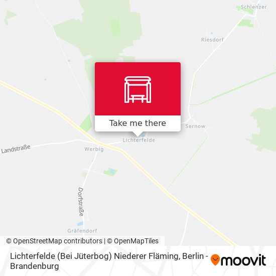 Lichterfelde (Bei Jüterbog) Niederer Fläming map