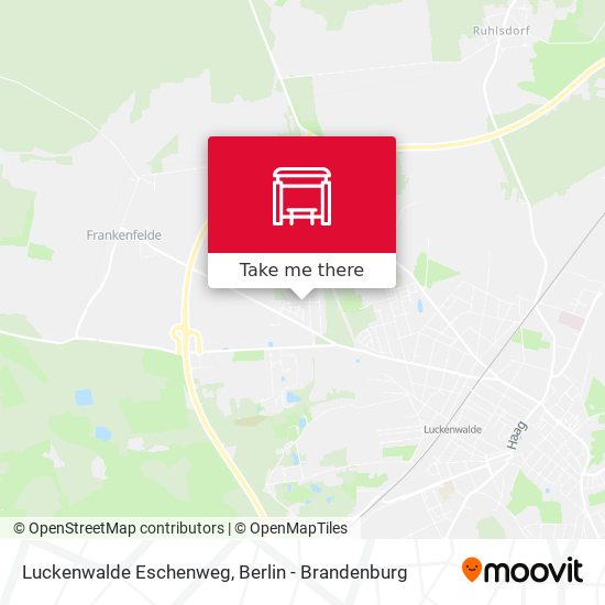Luckenwalde Eschenweg map
