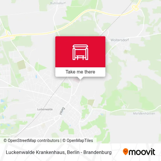 Luckenwalde Krankenhaus map