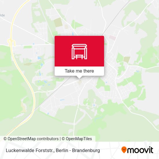 Карта Luckenwalde Forststr.