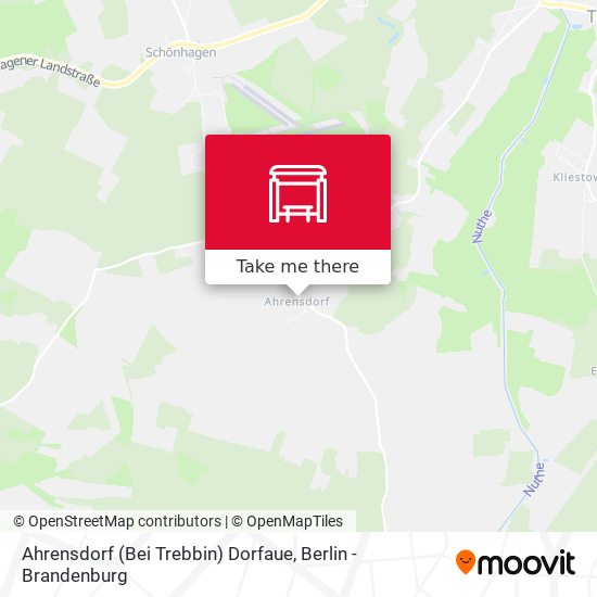 Ahrensdorf (Bei Trebbin) Dorfaue map