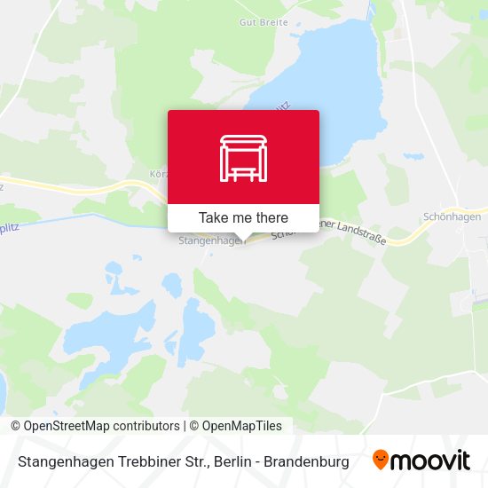 Карта Stangenhagen Trebbiner Str.