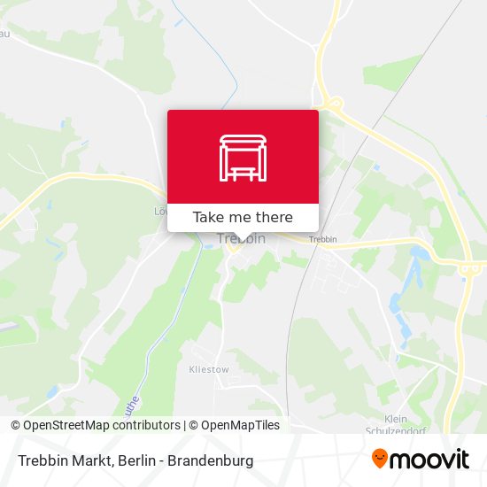 Trebbin Markt map