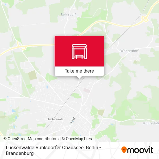 Luckenwalde Ruhlsdorfer Chaussee map