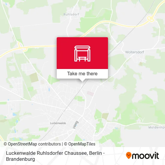 Luckenwalde Ruhlsdorfer Chaussee map