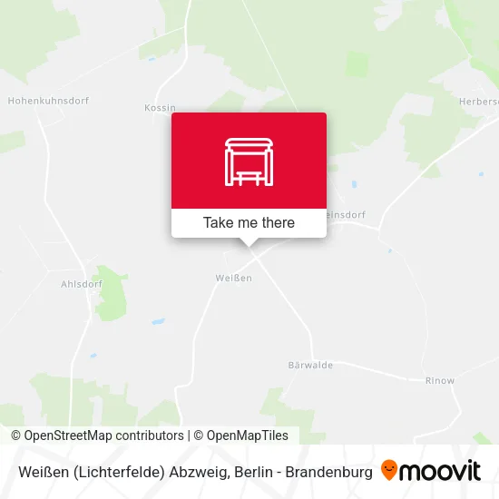 Карта Weißen (Lichterfelde) Abzweig