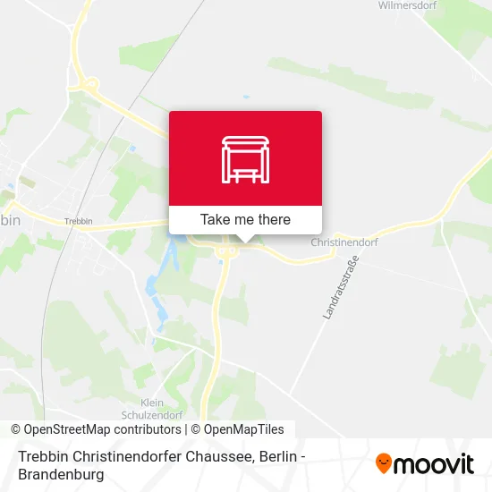 Trebbin Christinendorfer Chaussee map
