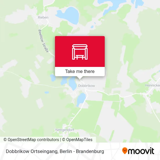 Dobbrikow Ortseingang map