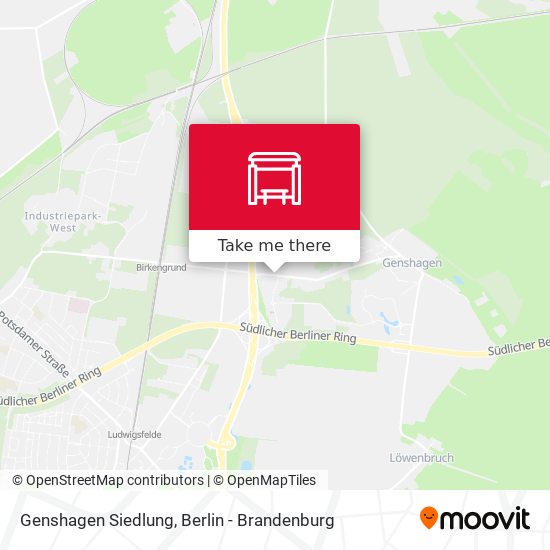 Genshagen Siedlung map