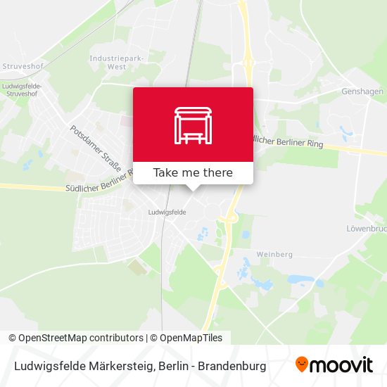 Ludwigsfelde Märkersteig map
