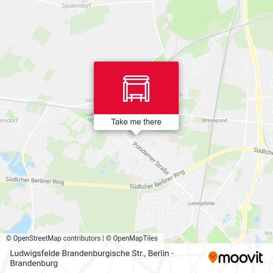 Ludwigsfelde Brandenburgische Str. map