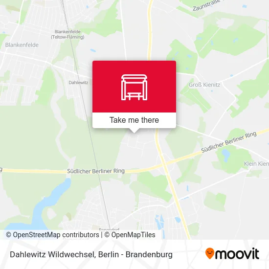 Dahlewitz Wildwechsel map