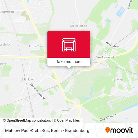 Карта Mahlow Paul-Krebs-Str.