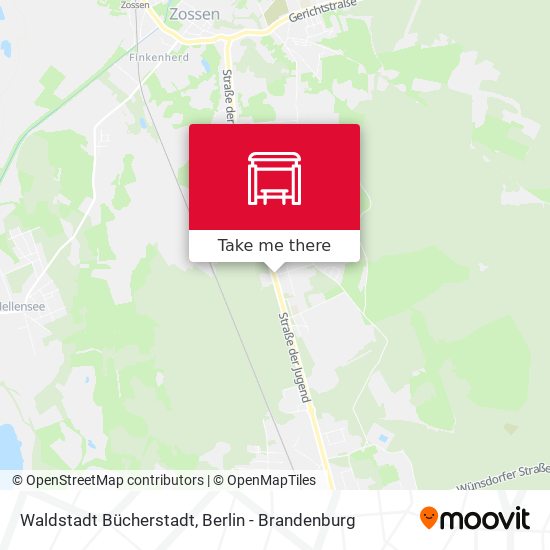 Waldstadt Bücherstadt map