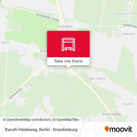 Baruth Heideweg map