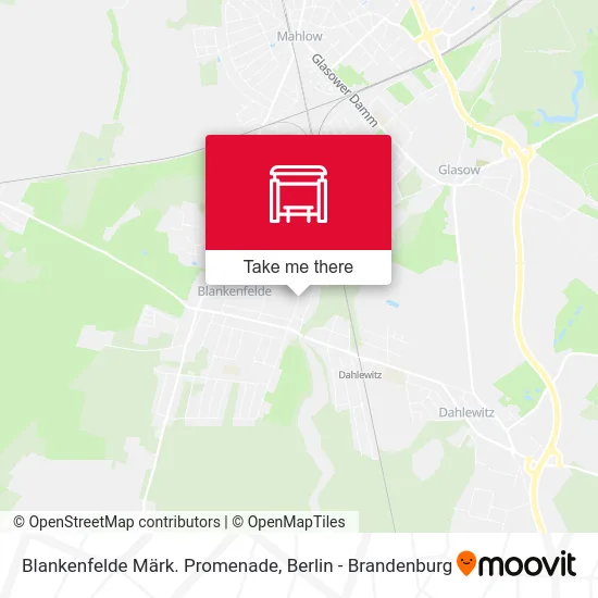 Карта Blankenfelde Märk. Promenade