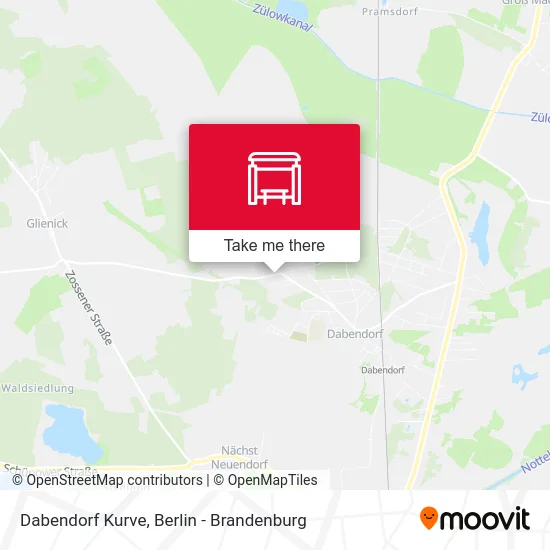 Dabendorf Kurve map