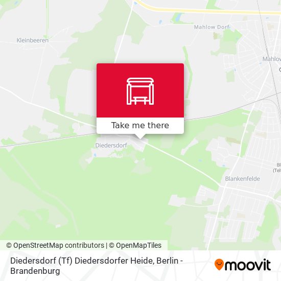 Diedersdorf (Tf) Diedersdorfer Heide map