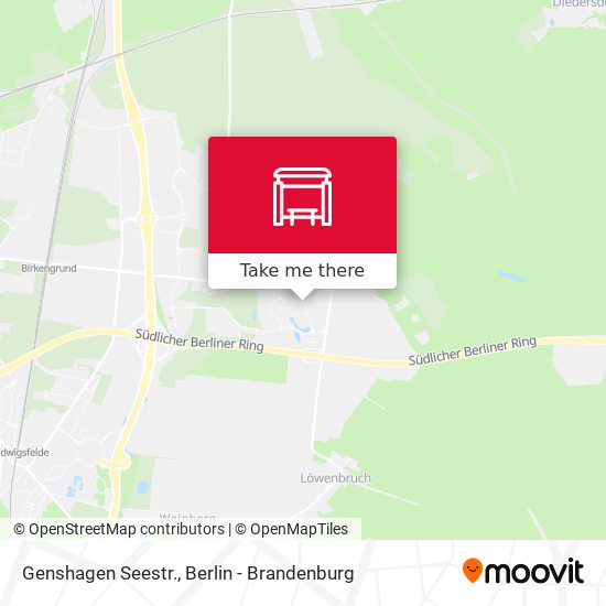 Genshagen Seestr. map
