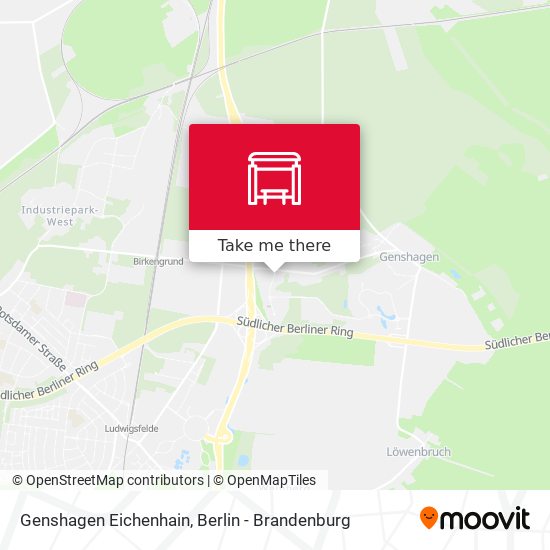 Genshagen Eichenhain map