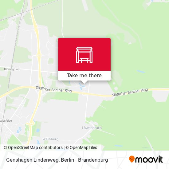 Genshagen Lindenweg map