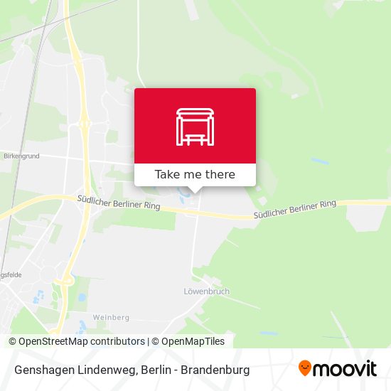 Genshagen Lindenweg map