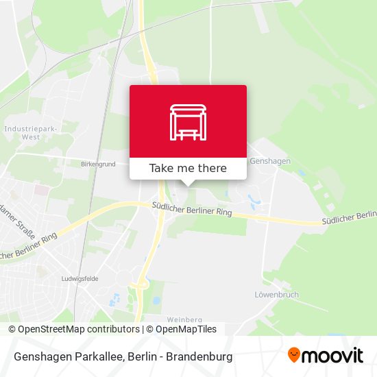 Genshagen Parkallee map