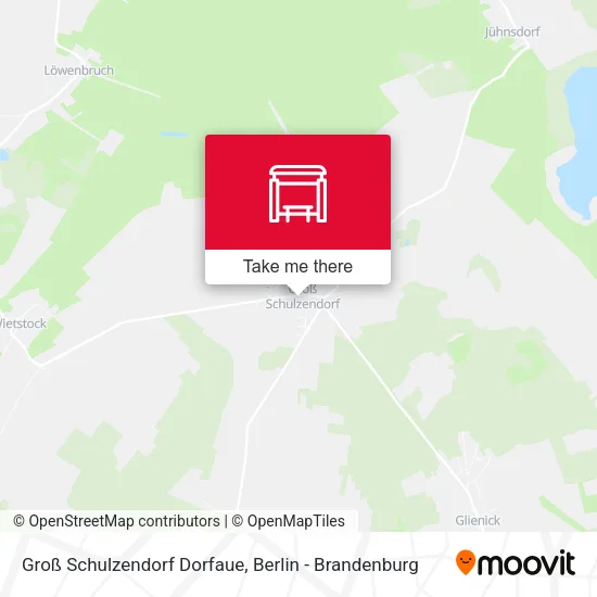 Карта Groß Schulzendorf Dorfaue