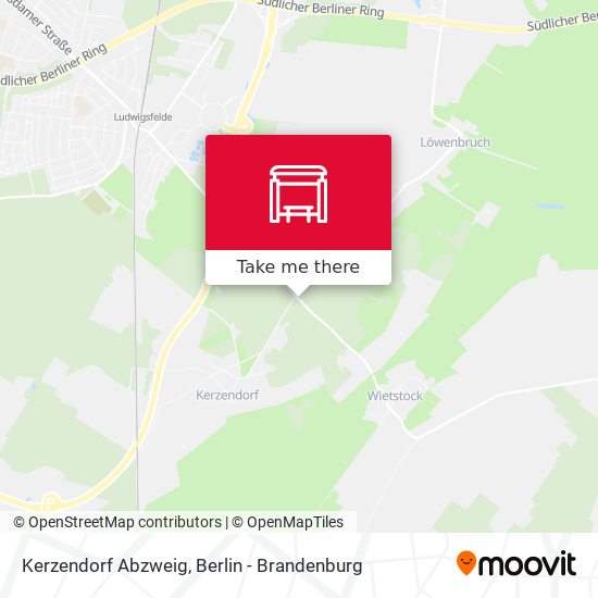 Kerzendorf Abzweig map