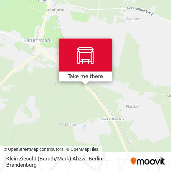 Klein Ziescht (Baruth / Mark) Abzw. map