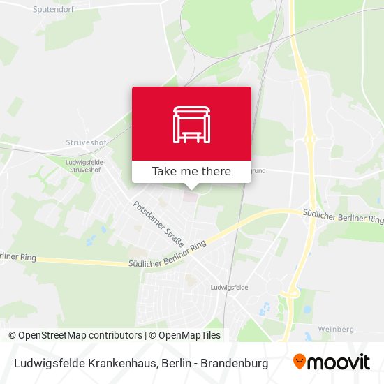 Ludwigsfelde Krankenhaus map