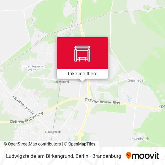 Ludwigsfelde am Birkengrund map