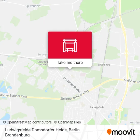 Ludwigsfelde Damsdorfer Heide map