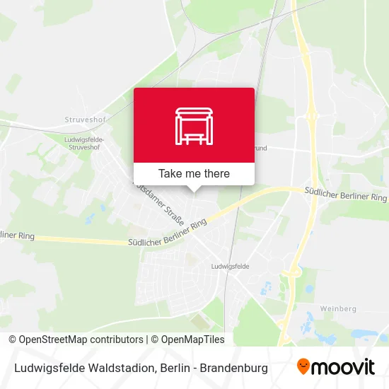 Ludwigsfelde Waldstadion map