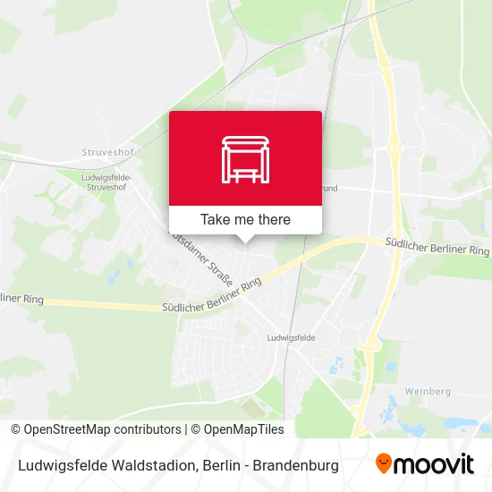 Ludwigsfelde Waldstadion map