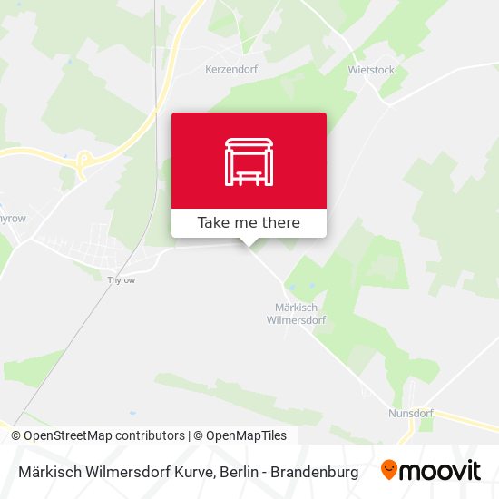 Märkisch Wilmersdorf Kurve map