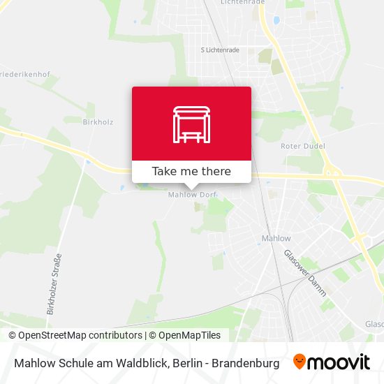 Mahlow Schule am Waldblick map