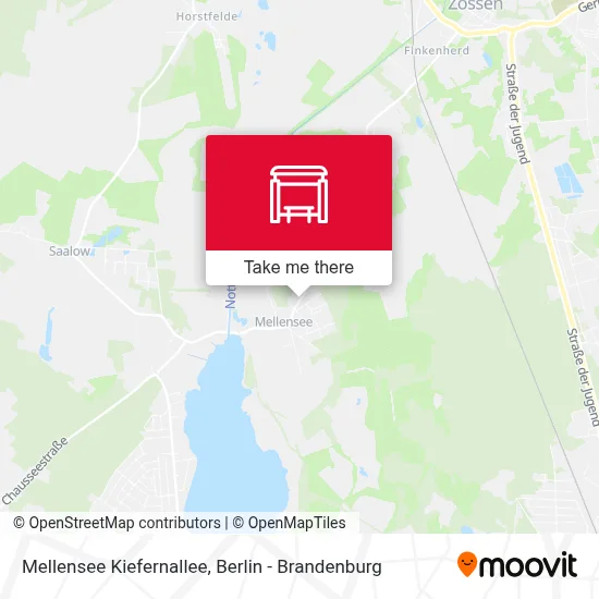 Mellensee Kiefernallee map