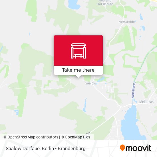 Saalow Dorfaue map
