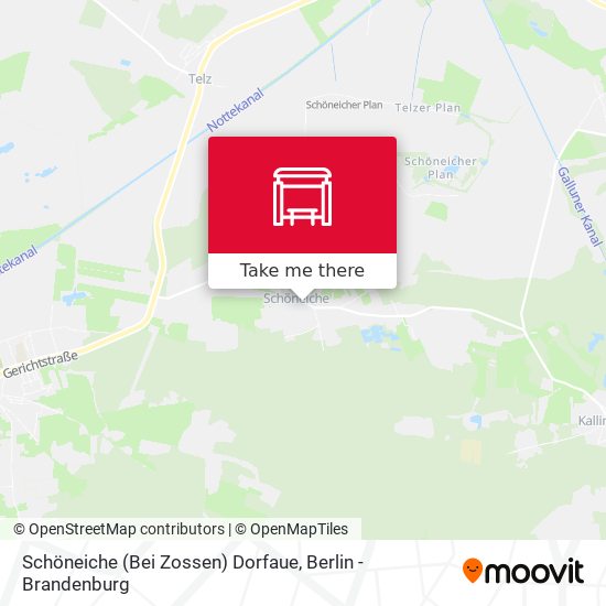 Schöneiche (Bei Zossen) Dorfaue map