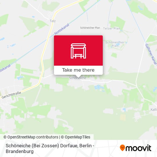 Schöneiche (Bei Zossen) Dorfaue map