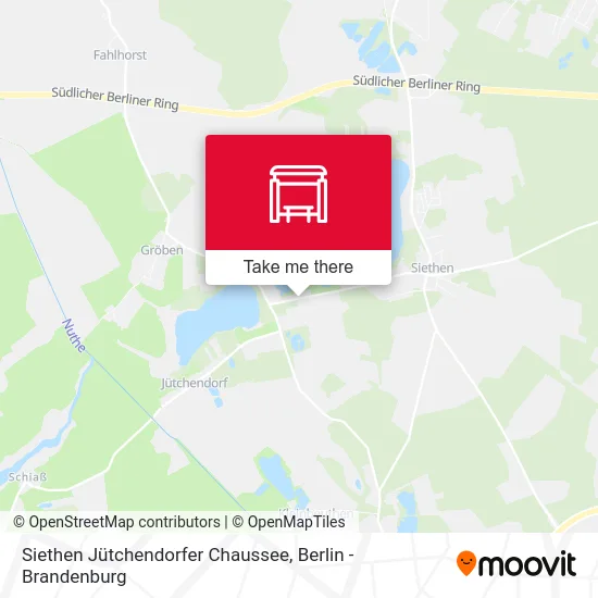 Siethen Jütchendorfer Chaussee map